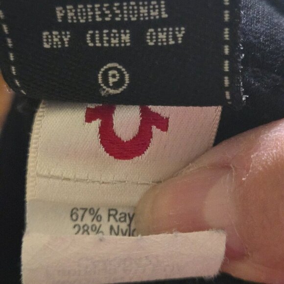 True Religion Stella Black Low Rise Stretch Skinny Pants Size 28 - Picture 7 of 7